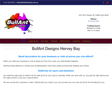 Tablet Screenshot of bullantdesigns.com.au
